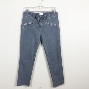 Zadig & Voltaire Ava Moto Zip Skinny Skull Jeans